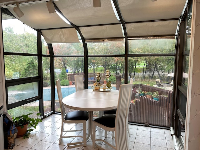 view of sunroom / solarium