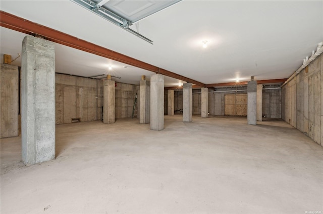 view of basement