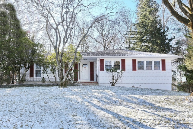 view of ranch-style home