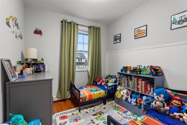 bedroom featuring hardwood / wood-style floors