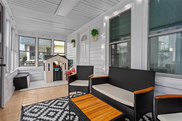 view of sunroom / solarium