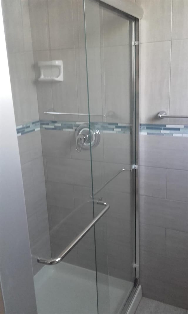 bathroom with walk in shower