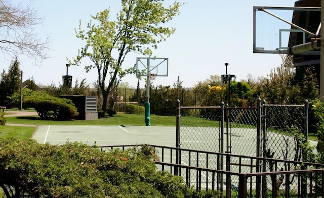 view of basketball court