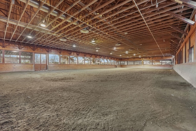 view of horse barn