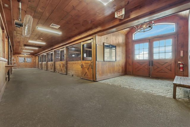 view of horse barn