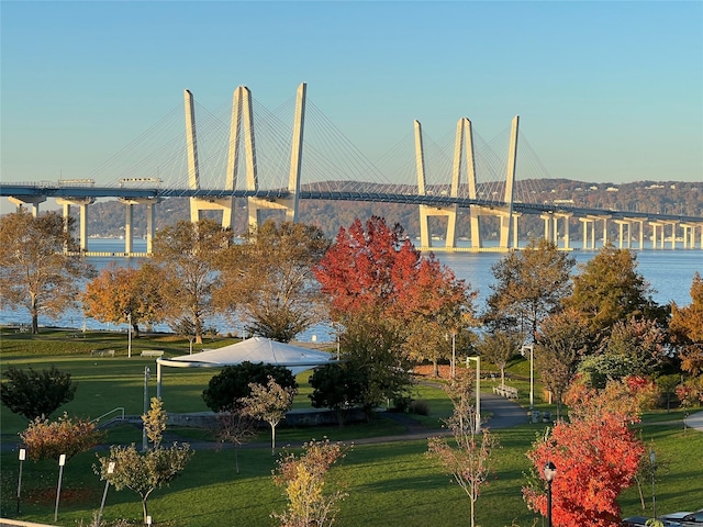 view of property's community featuring a water view