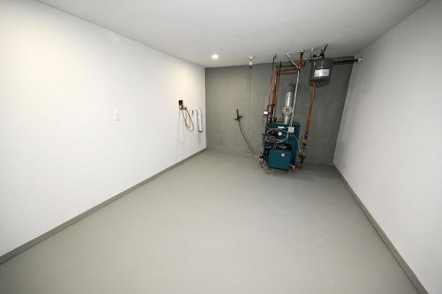 view of basement