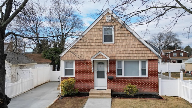 view of bungalow-style home