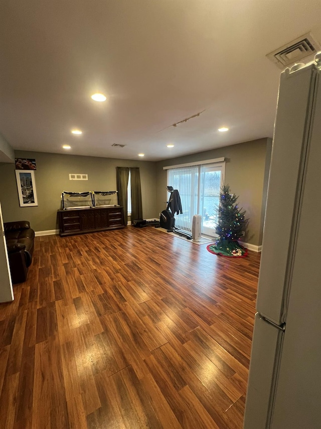 interior space featuring hardwood / wood-style flooring