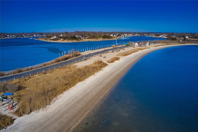 water view with a beach view