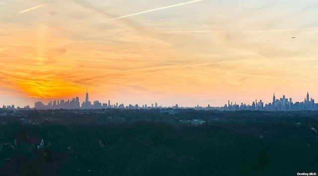 view of nature at dusk