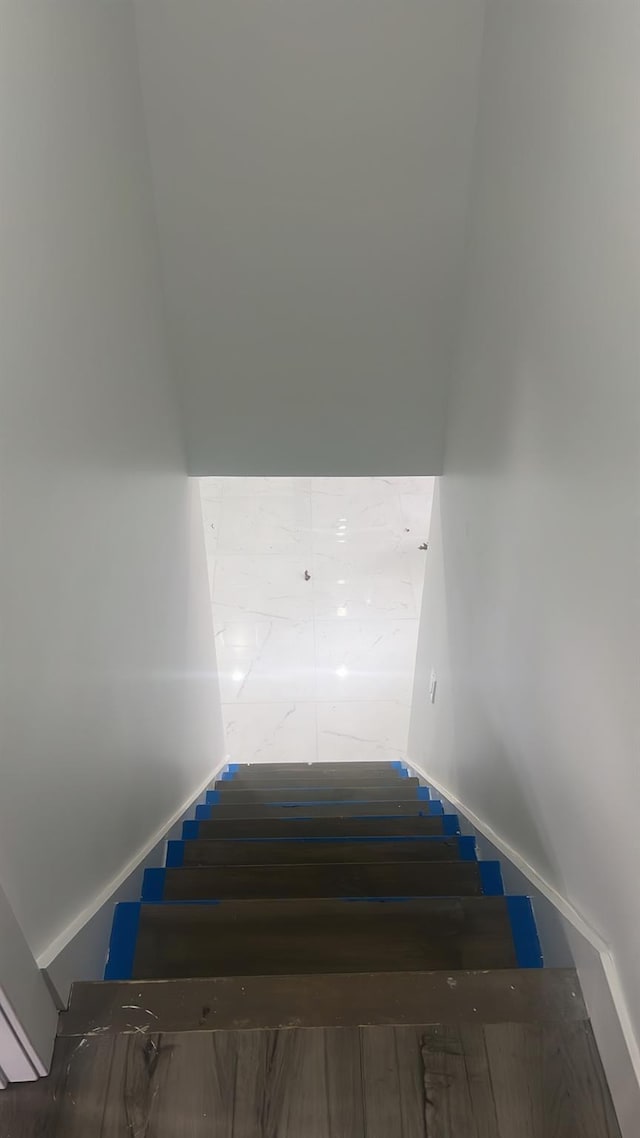 view of stairway