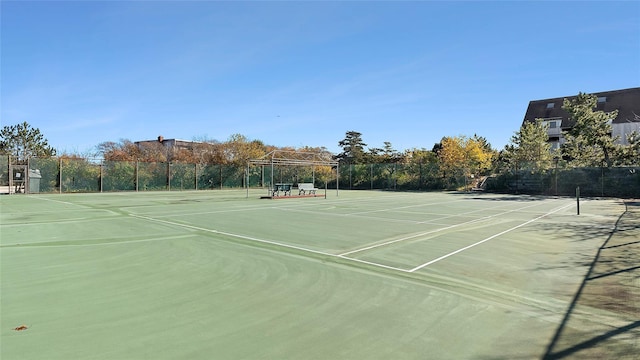 view of sport court