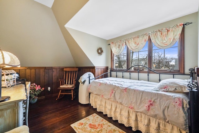 bedroom featuring dark hardwood / wood-style flooring