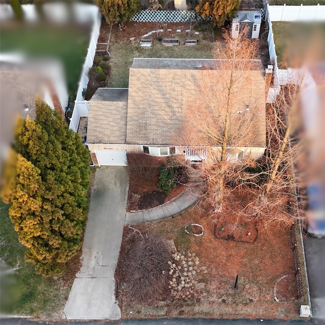 birds eye view of property