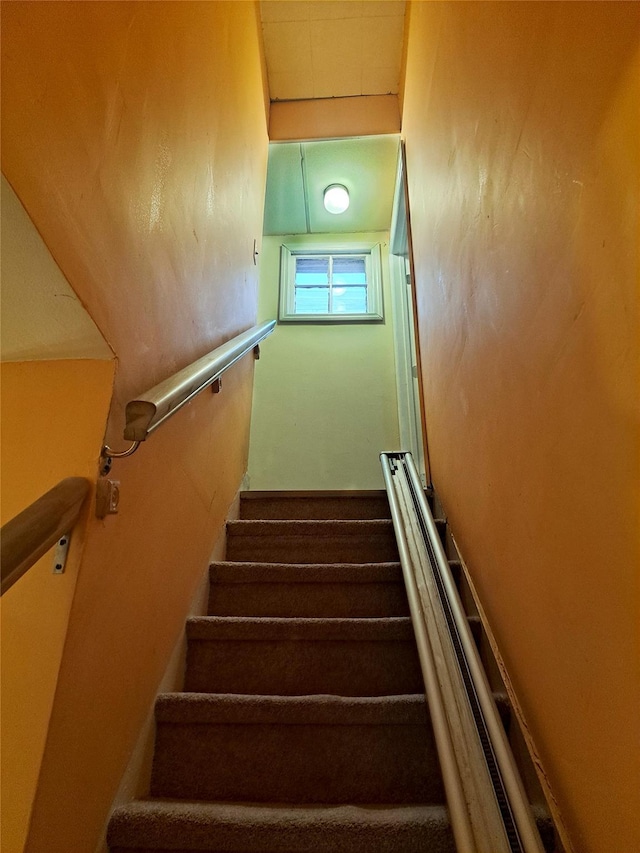 view of stairway