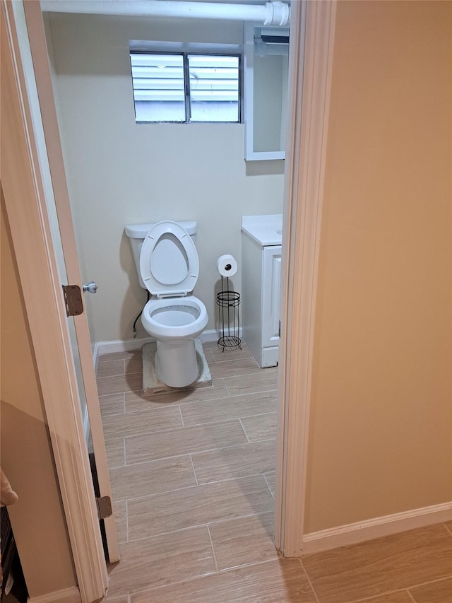 bathroom featuring toilet