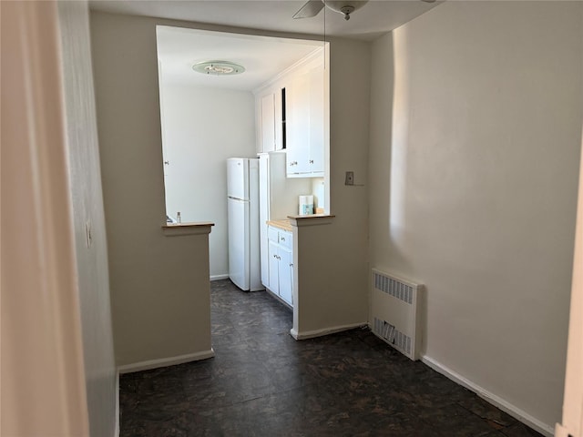 hallway with radiator