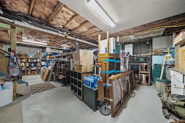 view of storage room