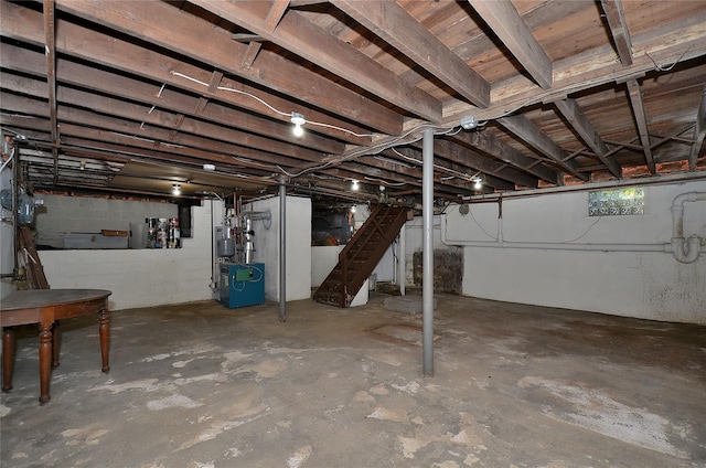 view of basement