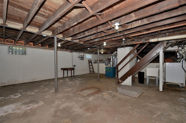 view of basement