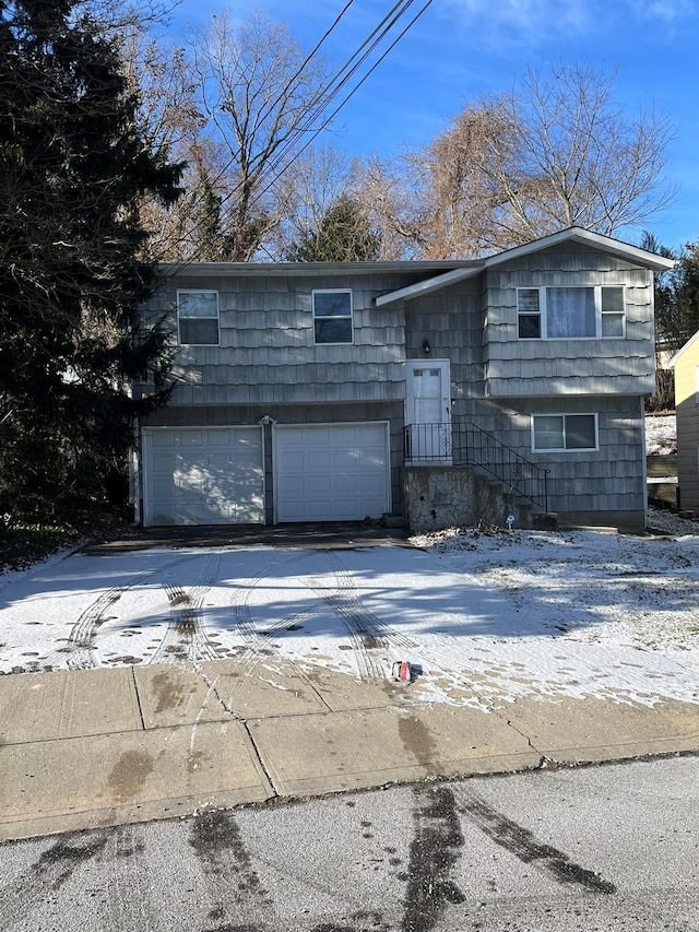 view of front of house featuring a garage