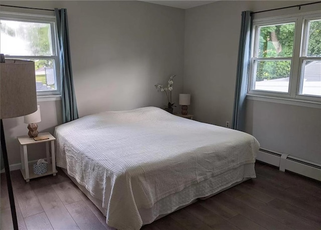 bedroom featuring hardwood / wood-style flooring