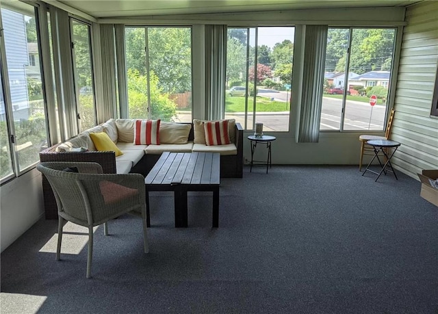 sunroom / solarium with a healthy amount of sunlight