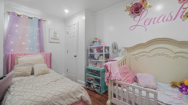 2354 Waterbury Ave, Bronx, NY 10462 - bedroom with wood finished floors and crown molding
