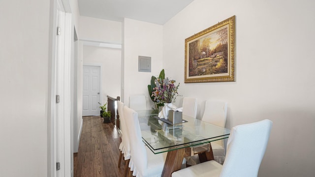 2350 Waterbury Ave, Bronx, NY 10462 - dining area with dark wood-style floors