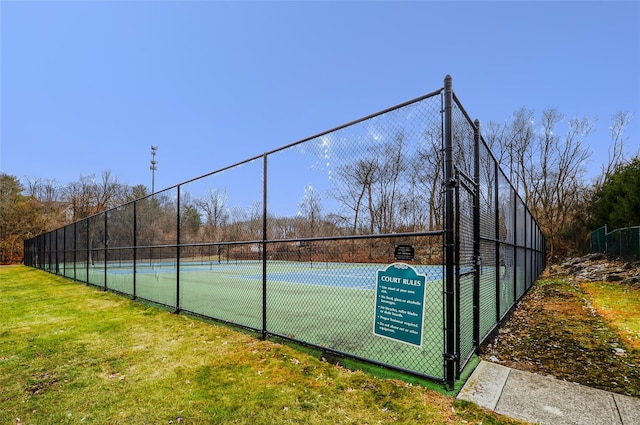 view of sport court