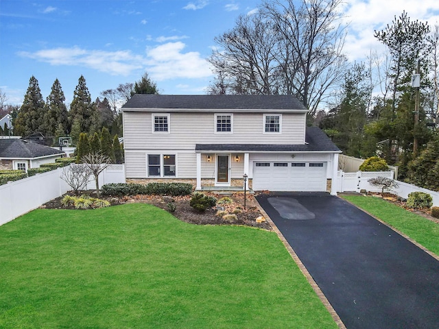 view of front of house with a front yard