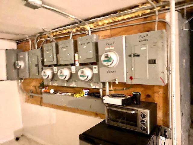 utility room with electric panel