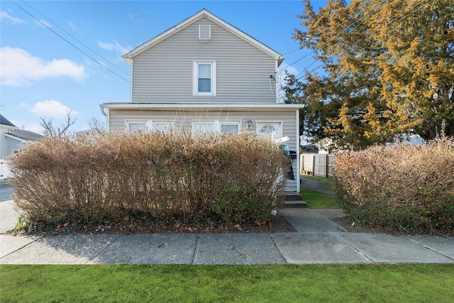 view of front of home