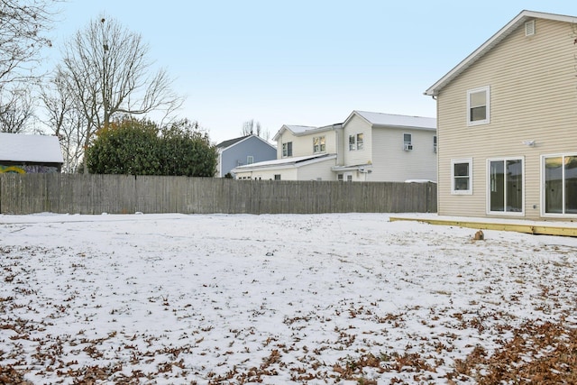 view of snowy yard