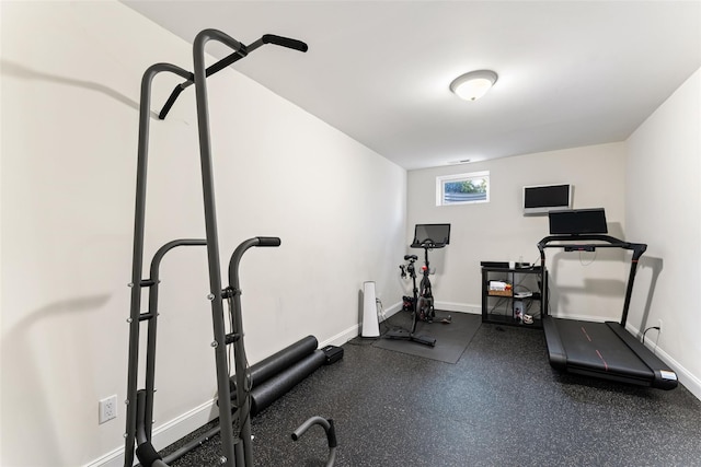 view of workout room