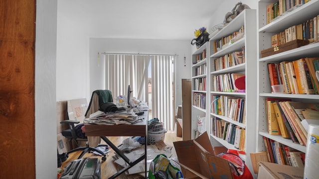 2413 Wilson Ave, Bronx, NY 10469 - office area featuring wood-type flooring