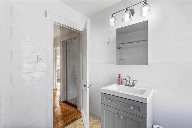 bathroom featuring vanity