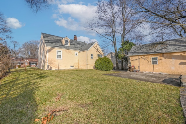 exterior space with a lawn