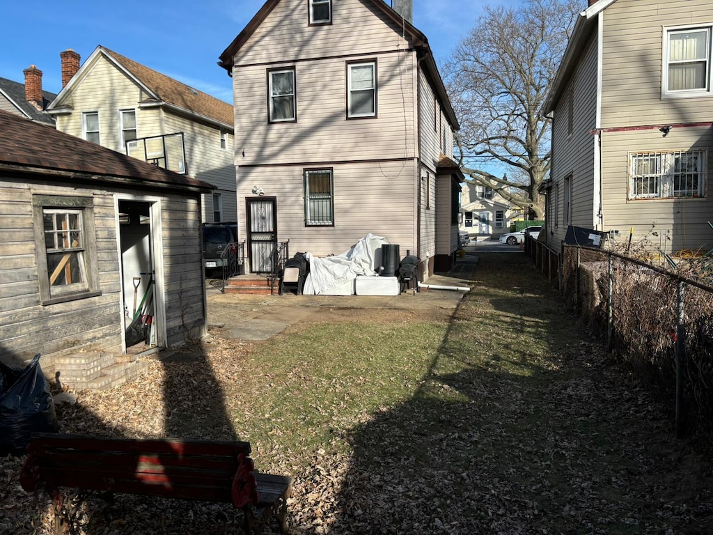 view of rear view of property