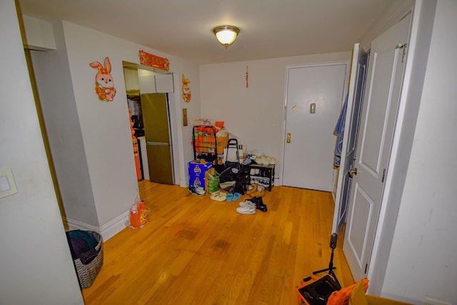 interior space featuring light hardwood / wood-style flooring