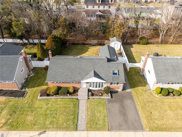 birds eye view of property