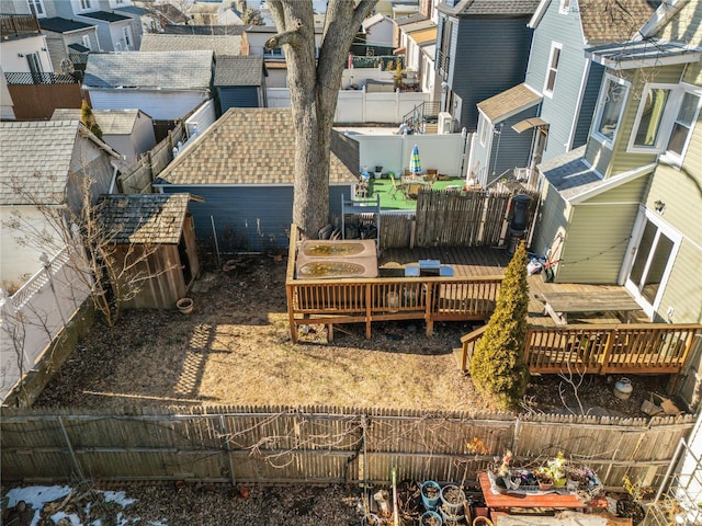 exterior space featuring a deck