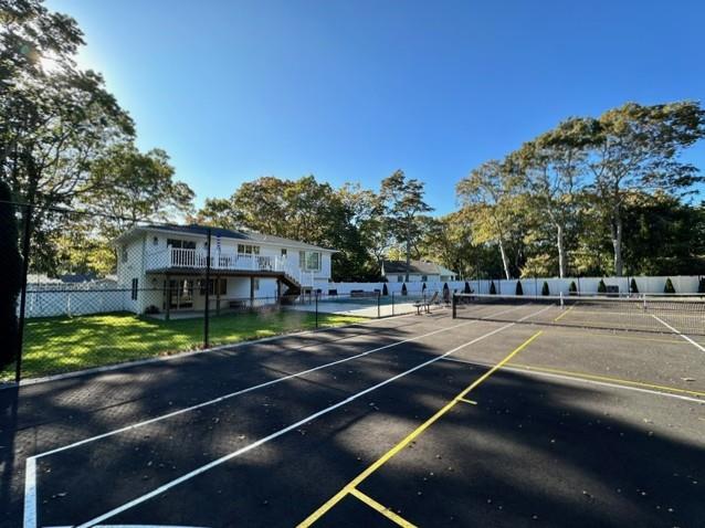 view of tennis court