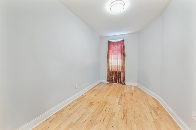 empty room featuring light hardwood / wood-style floors