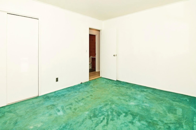 view of carpeted empty room