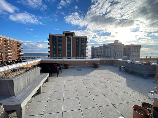 view of patio with a balcony