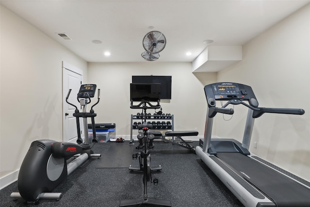 view of workout room