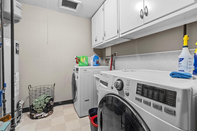 23 Old Brick Rd, New City, NY 10956 - laundry room with washing machine and dryer, cabinet space, and light floors