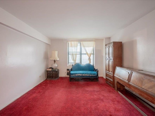 unfurnished room with carpet floors